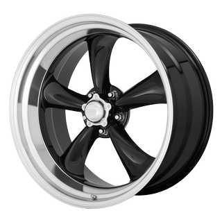 Change main image to: American Racing , Gloss Black w/Machined Lip