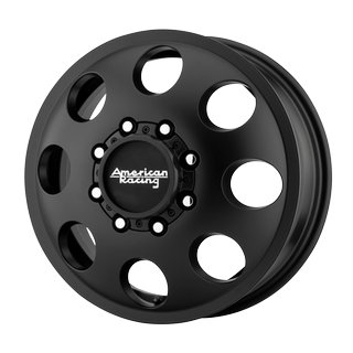 Change main image to: American Racing , Satin Black - Front