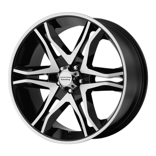 Change main image to: American Racing , Gloss Black Machined