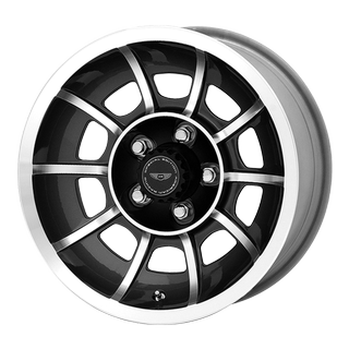 Change main image to: American Racing , Satin Black Machined