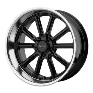 Change main image to: American Racing , Gloss Black Diamond Cut Lip