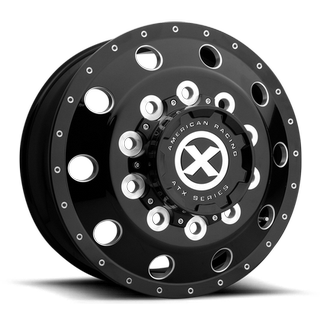 Change main image to: ATX , GLOSS BLACK MILLED - 8.25 FRONT