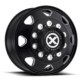 Change main image to: ATX , SATIN BLACK MILLED - FRONT