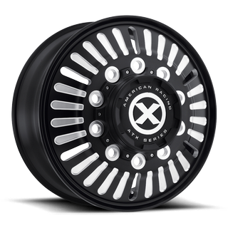 Change main image to: ATX , SATIN BLACK MILLED - FRONT