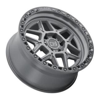 Change main image to: Black Rhino , Battleship Gray w/Blk Lip Edge & Blk Bolts