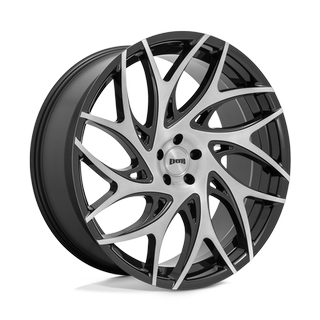 Change main image to: DUB , Brushed Face w/Gloss Black Dark Tint Spokes