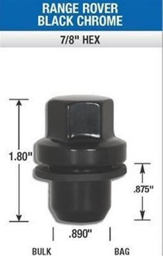 Change main image to: Gorilla Automotive , Range Rover Black Mag Lugs