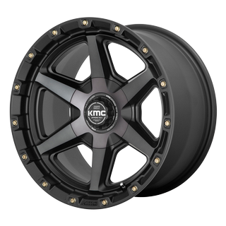 Change main image to: KMC , Satin Black With Gray Tint