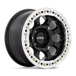 Change main image to: KMC , Satin Black w/Machined Ring