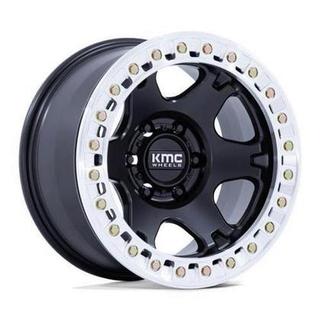 Change main image to: KMC , Satin Black w/Machined Ring