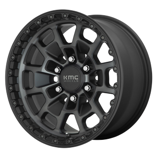 Change main image to: KMC , Satin Black With Gray Tint