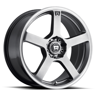 Change main image to: Motegi , Dark Silver w/Machined Flange