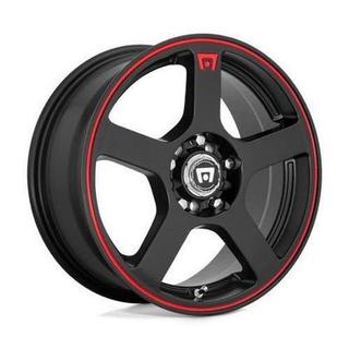 Change main image to: Motegi , Matte Black w/Red Stripe