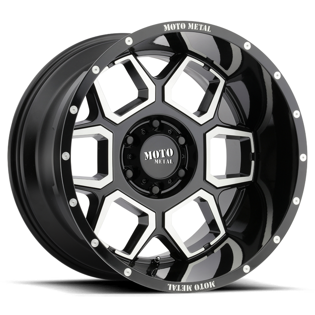 MO98121068324N Spade 20x10 6x5.5 / 6x139.7 Gloss Black Machined FZW