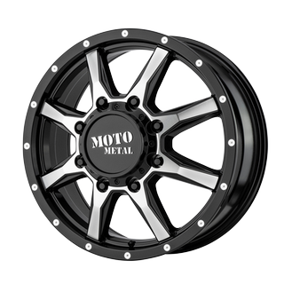 Change main image to: Moto Metal , Gloss Black Machined - Front