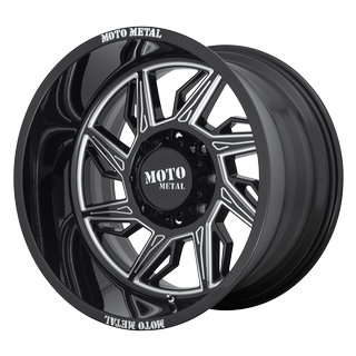 Change main image to: Moto Metal , Gloss Black Milled - Left Directional