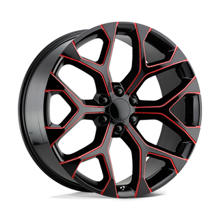 Change main image to: OE Creations , Gloss Black Red Milled