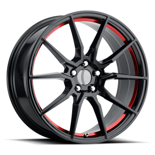 Change main image to: OE Creations , Gloss Black Red Machined