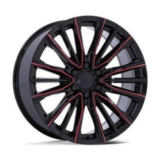 Change main image to: OE Creations , Gloss Black Milled Red