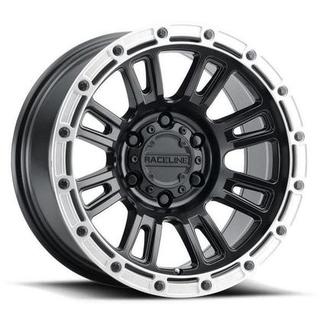 Change main image to: Raceline , SATIN BLACK W/SILVER RING