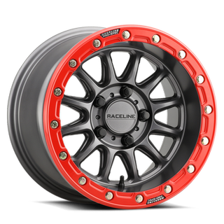 Change main image to: Raceline , Satin Gunmetal w/Red Ring