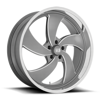 Change main image to: US Mags , Anthracite Milled Diamond Cut Lip