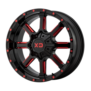 Change main image to: XD Series , Gloss Black Milled With Red Tint Clear Coat