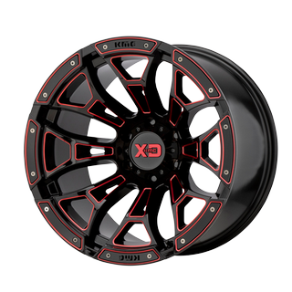 Change main image to: XD Series , Gloss Black Milled With Red Tint